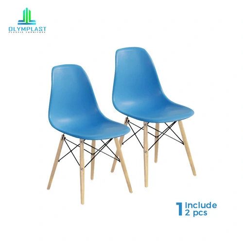 Milenial Chair - Kursi Plastik Scandinavian / Kursi Cafe / Kursi Tamu - 2pcs